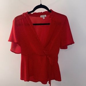 POLKA DOT TSHIRT BLOUSE